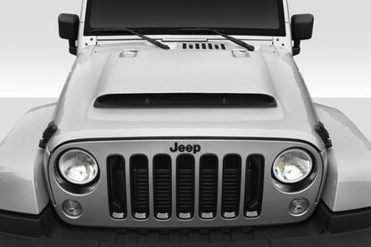 Extreme Dimensions Duraflex Demon Look Hood Compatible With 2007-2018 Jeep Wrangler JK - 1 Piece - 116091