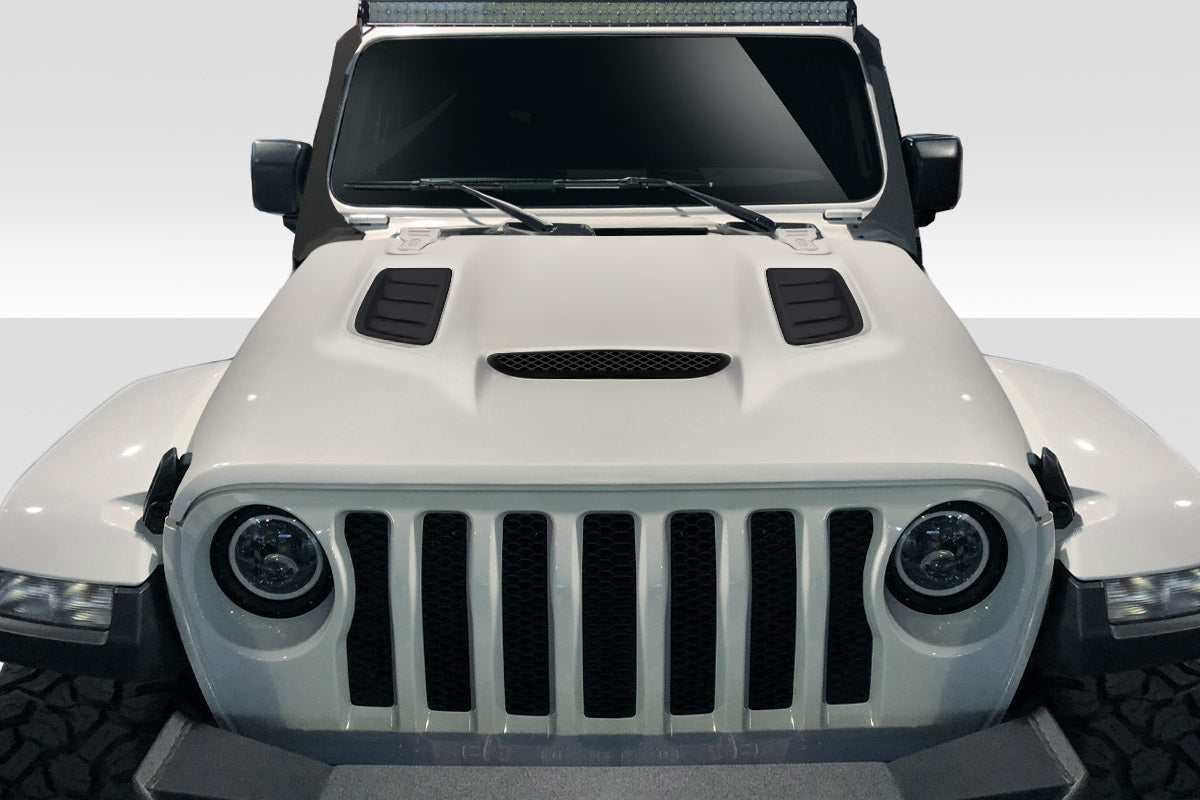 Extreme Dimensions Duraflex Vortex Look Hood Compatible With 2019-2023 Jeep Wrangler Gladiator JT - 1 Piece - 116097