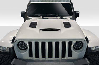 Extreme Dimensions Duraflex Vortex Look Hood Compatible With 2019-2023 Jeep Wrangler Gladiator JT - 1 Piece - 116097