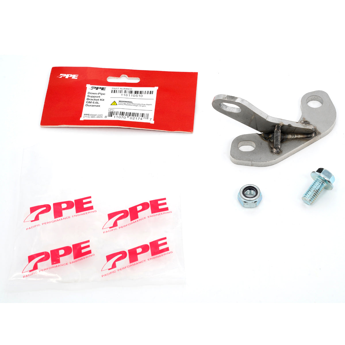 2001-2016 GM 6.6L Duramax Down-Pipe Support Bracket ppepower