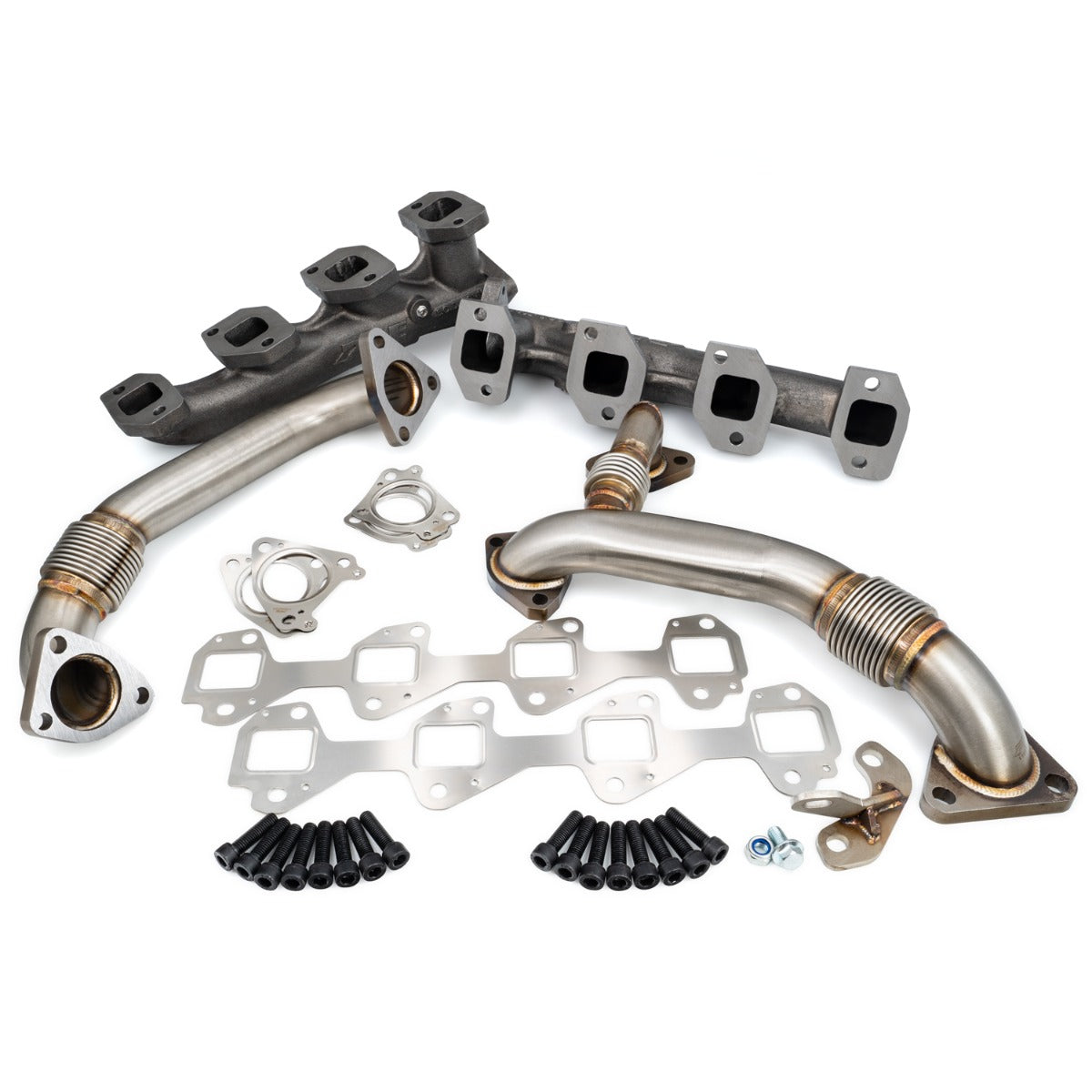 GM 6.6L Duramax High-Flow Exhaust Manifolds and Up-Pipes Kits ppepower