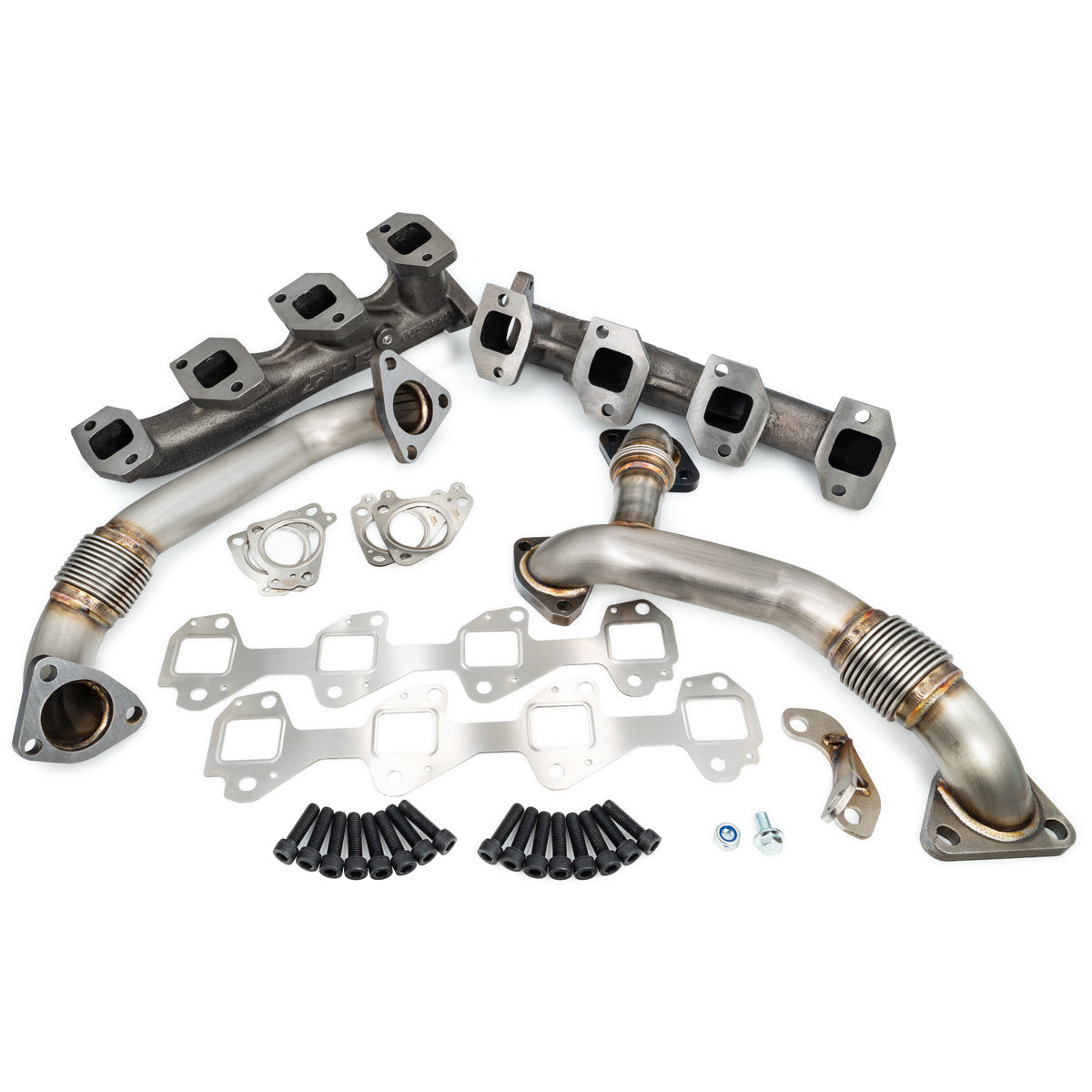 GM 6.6L Duramax High-Flow Exhaust Manifolds and Up-Pipes Kits ppepower