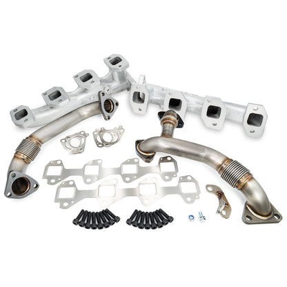 GM 6.6L Duramax High-Flow Exhaust Manifolds and Up-Pipes Kits ppepower