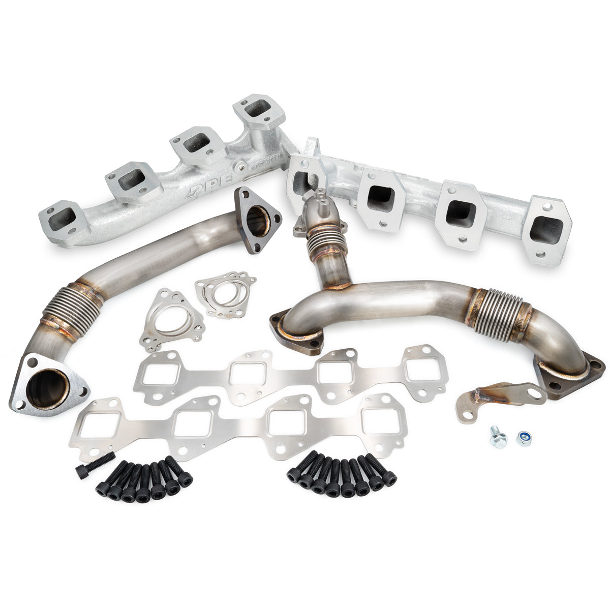 GM 6.6L Duramax High-Flow Exhaust Manifolds and Up-Pipes Kits ppepower