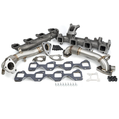 GM 6.6L Duramax High-Flow Exhaust Manifolds and Up-Pipes Kits ppepower