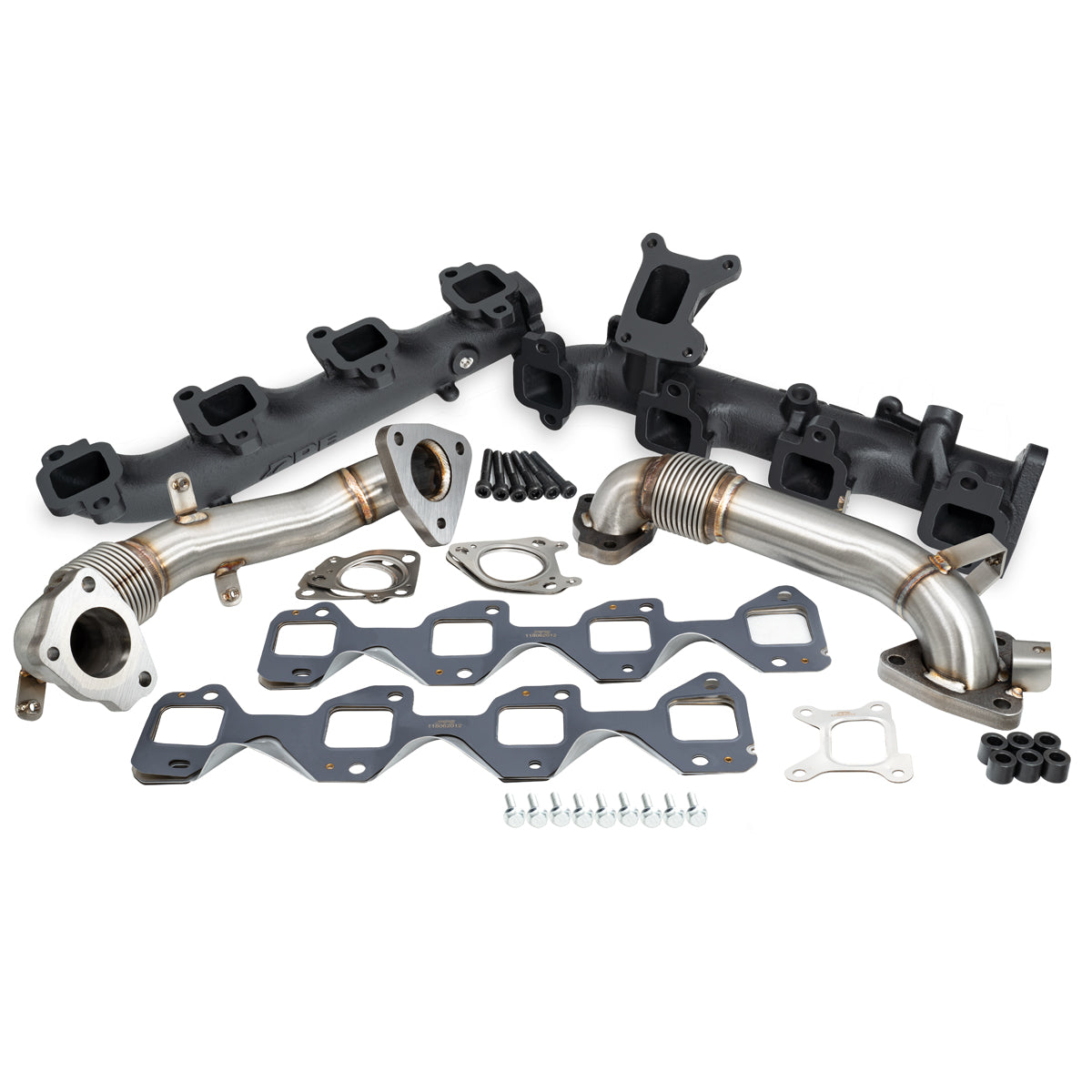 GM 6.6L Duramax High-Flow Exhaust Manifolds and Up-Pipes Kits ppepower
