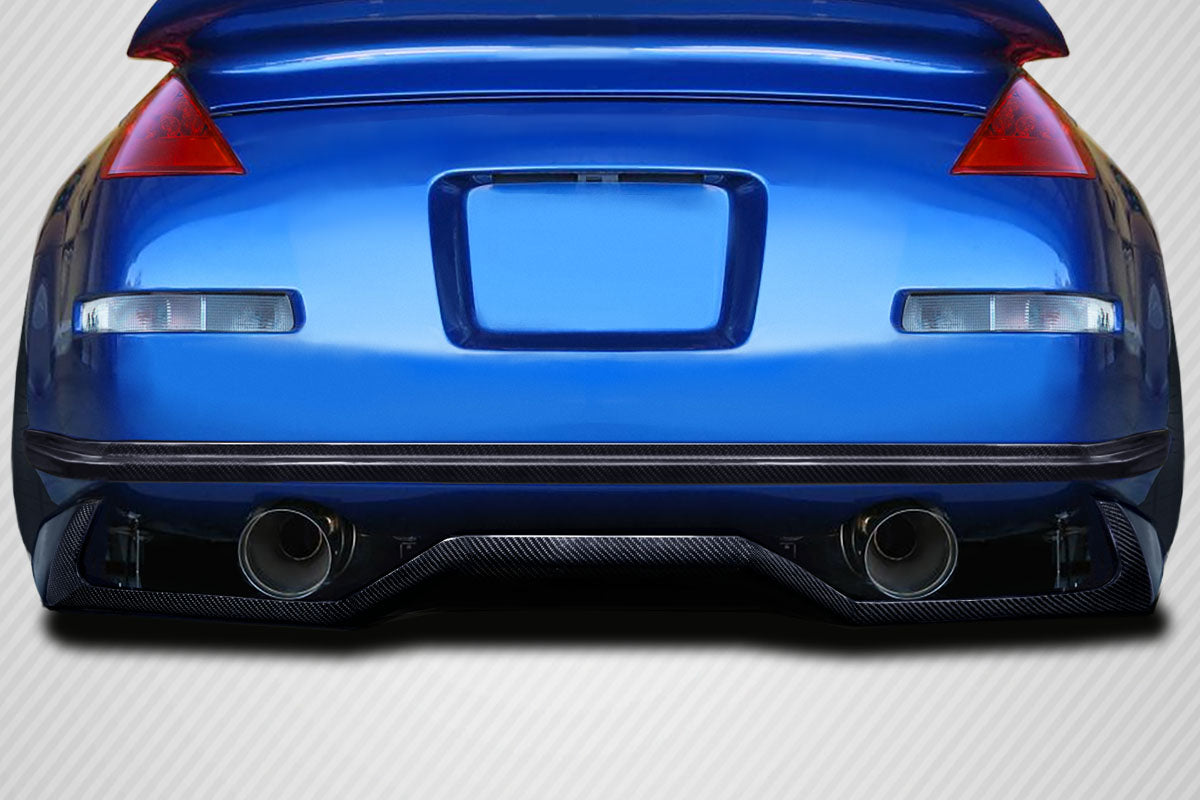 Carbon Creations VTX Rear Lip Add On Spoiler Compatible With 2003-2008 Nissan 350Z - 2 Piece - 116122