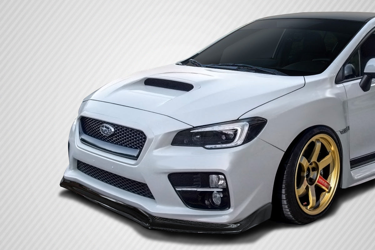 Carbon Creations C Speed Front Lip Spoiler Under Spoiler Compatible With 2015-2017 Subaru WRX - 1 Piece - 116146