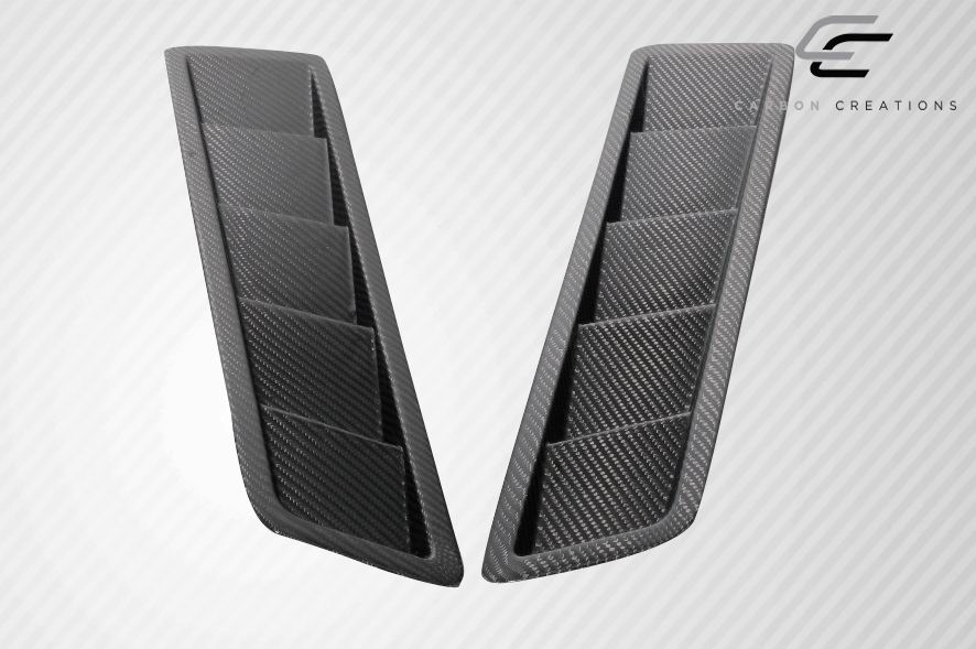 Carbon Creations Universal Race Hood Louver Vents Body Kit - 2 Piece - 116152