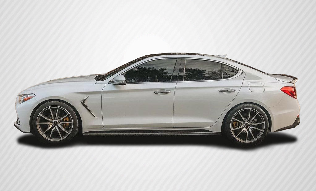 Carbon Creations MSR Side Skirts Rocker Panels Compatible With 2019-2023 Genesis G70 - 2 Piece - 116270