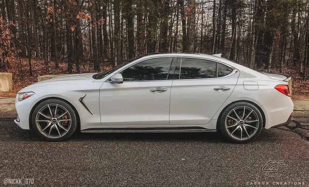 Carbon Creations MSR Side Skirts Rocker Panels Compatible With 2019-2023 Genesis G70 - 2 Piece - 116270