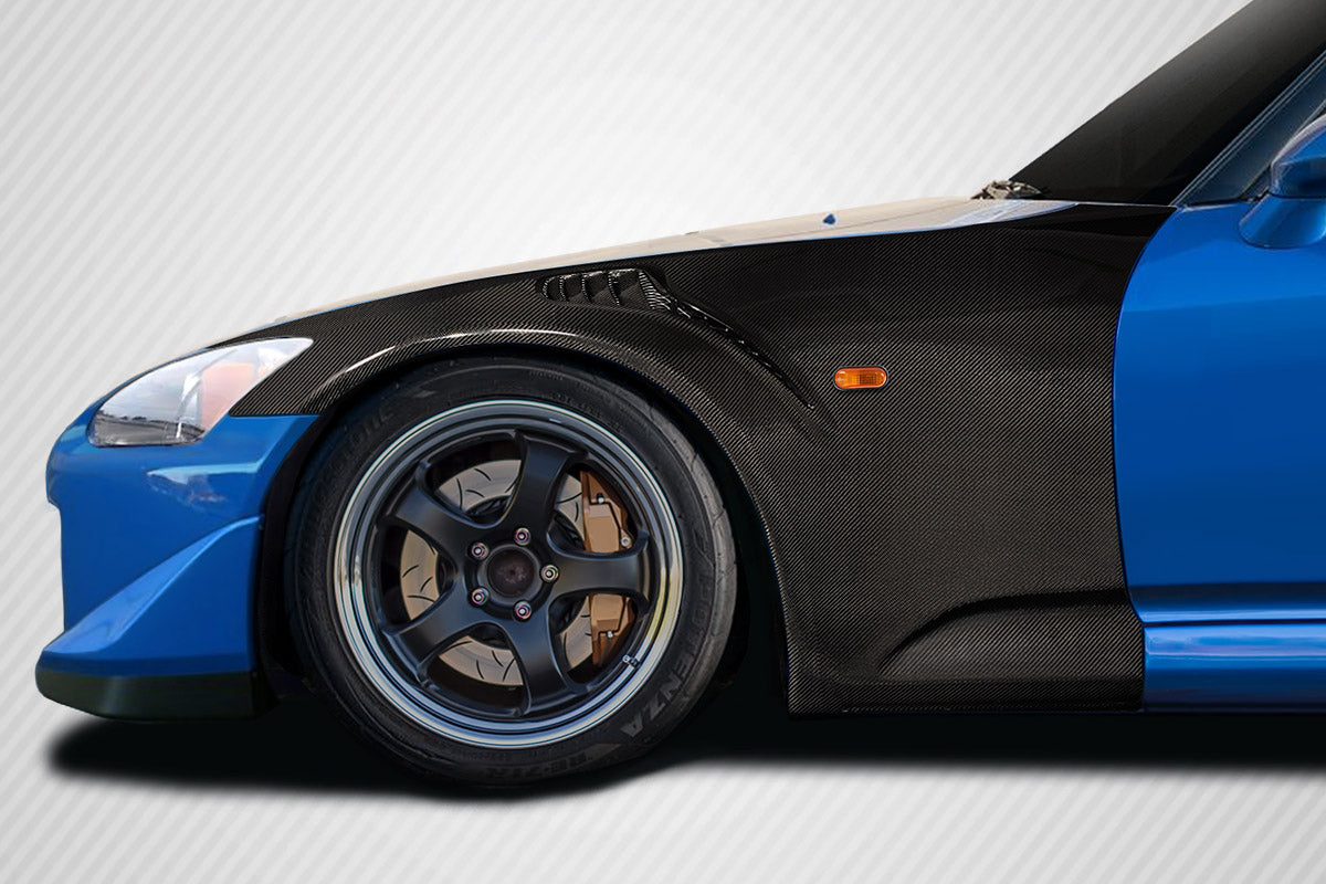 Carbon Creations GTRS Front Fenders Compatible With 2000-2009 Honda S2000 - 2 Piece - 116316