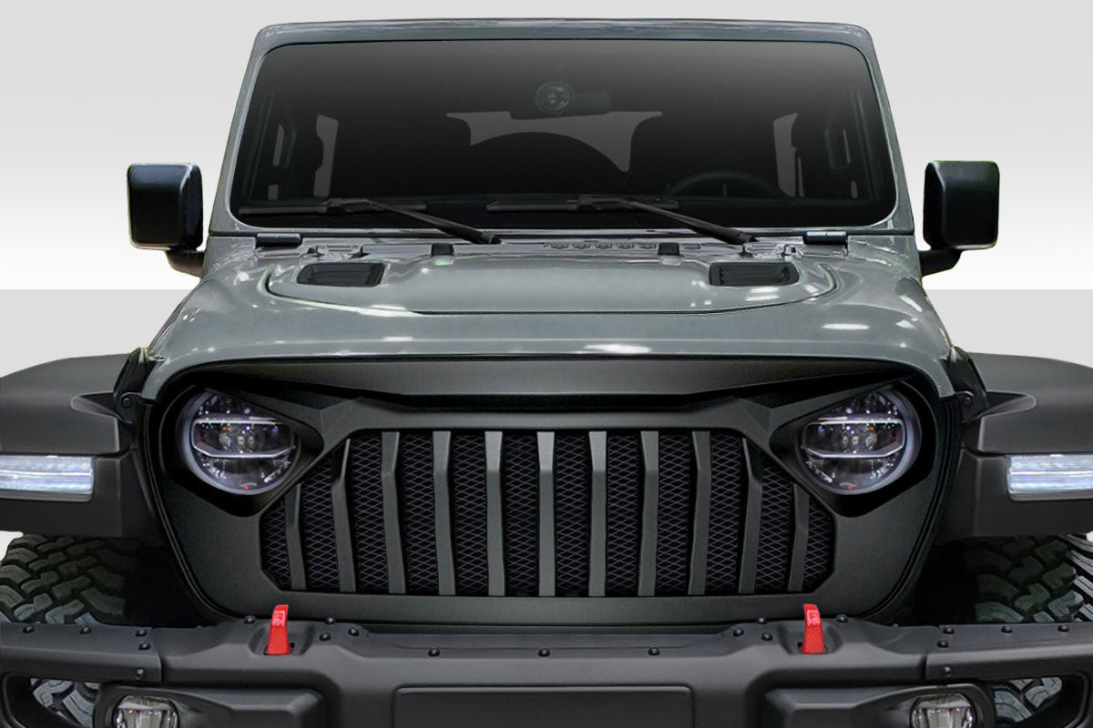 Extreme Dimensions Duraflex Predator Grille Compatible With 2019-2023 Jeep Wrangler JL Gladiator JT - 1 Piece - 116319