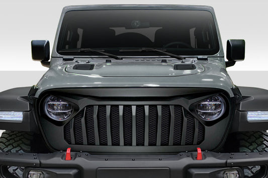 Extreme Dimensions Duraflex Predator Grille Compatible With 2019-2023 Jeep Wrangler JL Gladiator JT - 1 Piece - 116319