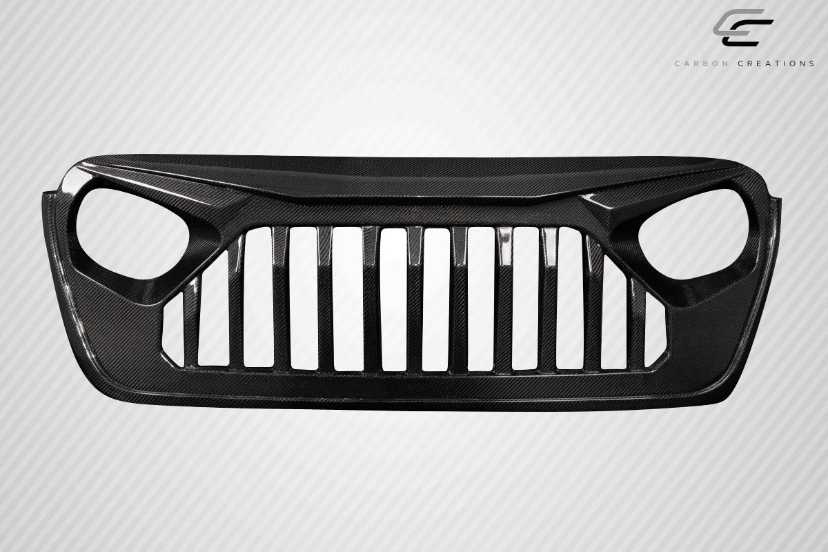 Carbon Creations Predator Grille Compatible With 2019-2023 Wrangler JL Gladiator JT - 1 Piece - 116320