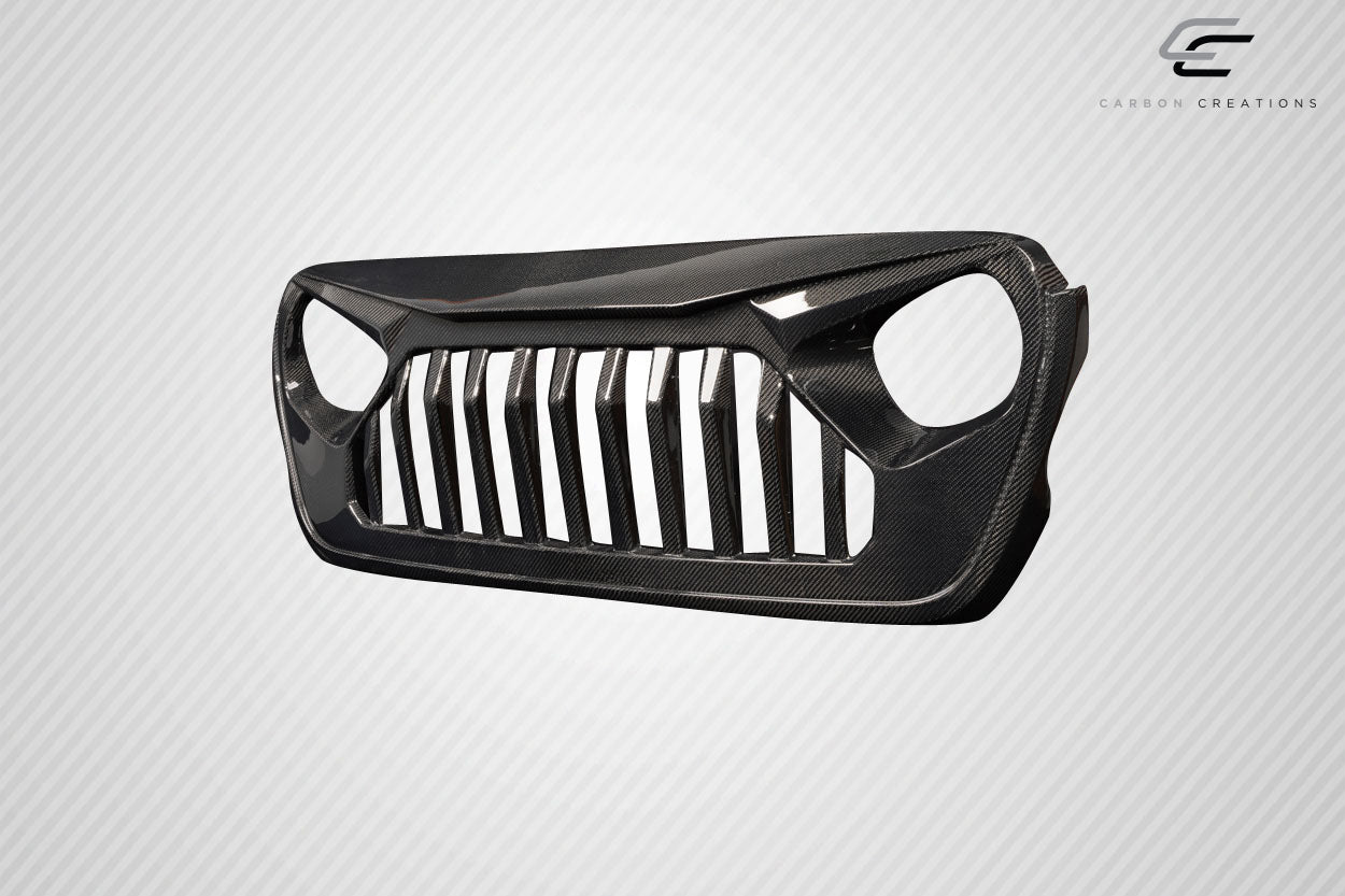 Carbon Creations Predator Grille Compatible With 2019-2023 Wrangler JL Gladiator JT - 1 Piece - 116320