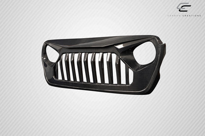 Carbon Creations Predator Grille Compatible With 2019-2023 Wrangler JL Gladiator JT - 1 Piece - 116320