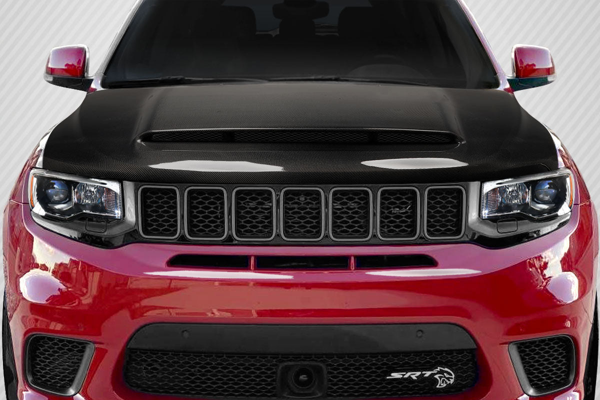 Carbon Creations Demon Look Hood Compatible With 2011-2022 Jeep Grand Cherokee - 1 Piece - 116322