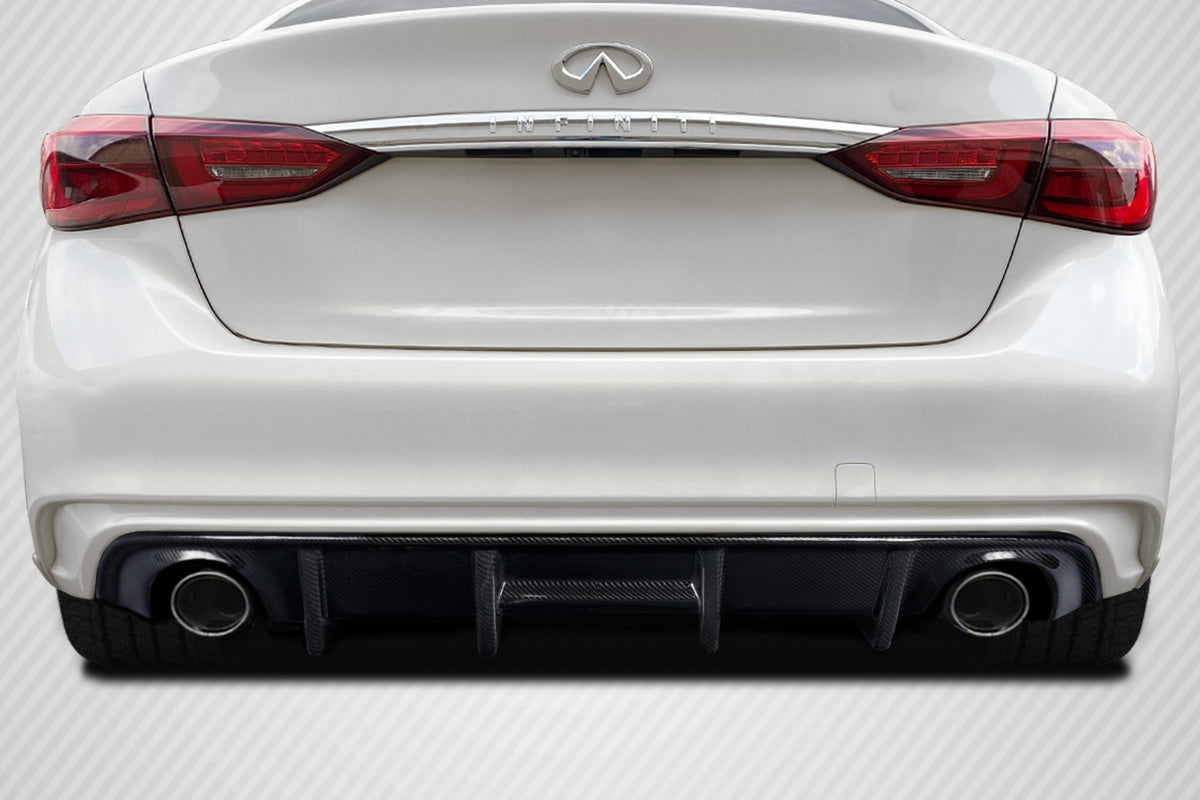Carbon Creations SRK Rear Diffuser Spoiler Compatible With 2018-2023 Infiniti Q50 - 1 Piece - 116338