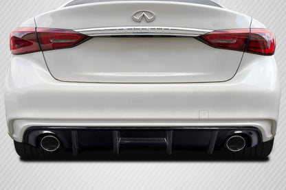 Carbon Creations SRK Rear Diffuser Spoiler Compatible With 2018-2023 Infiniti Q50 - 1 Piece - 116338