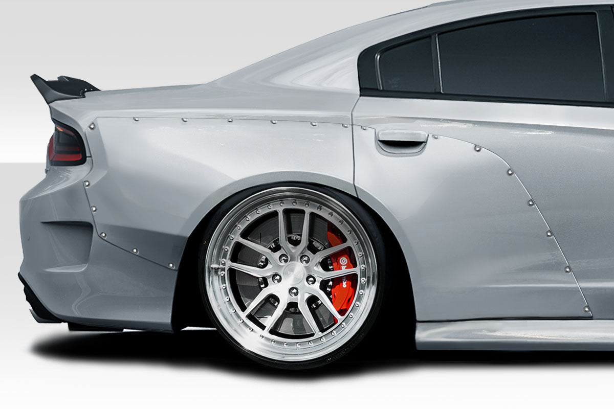 Extreme Dimensions Duraflex SKS Wide Body Rear Fender Flares Compatible With 2015-2023 Dodge Charger - 4 Piece - 116354