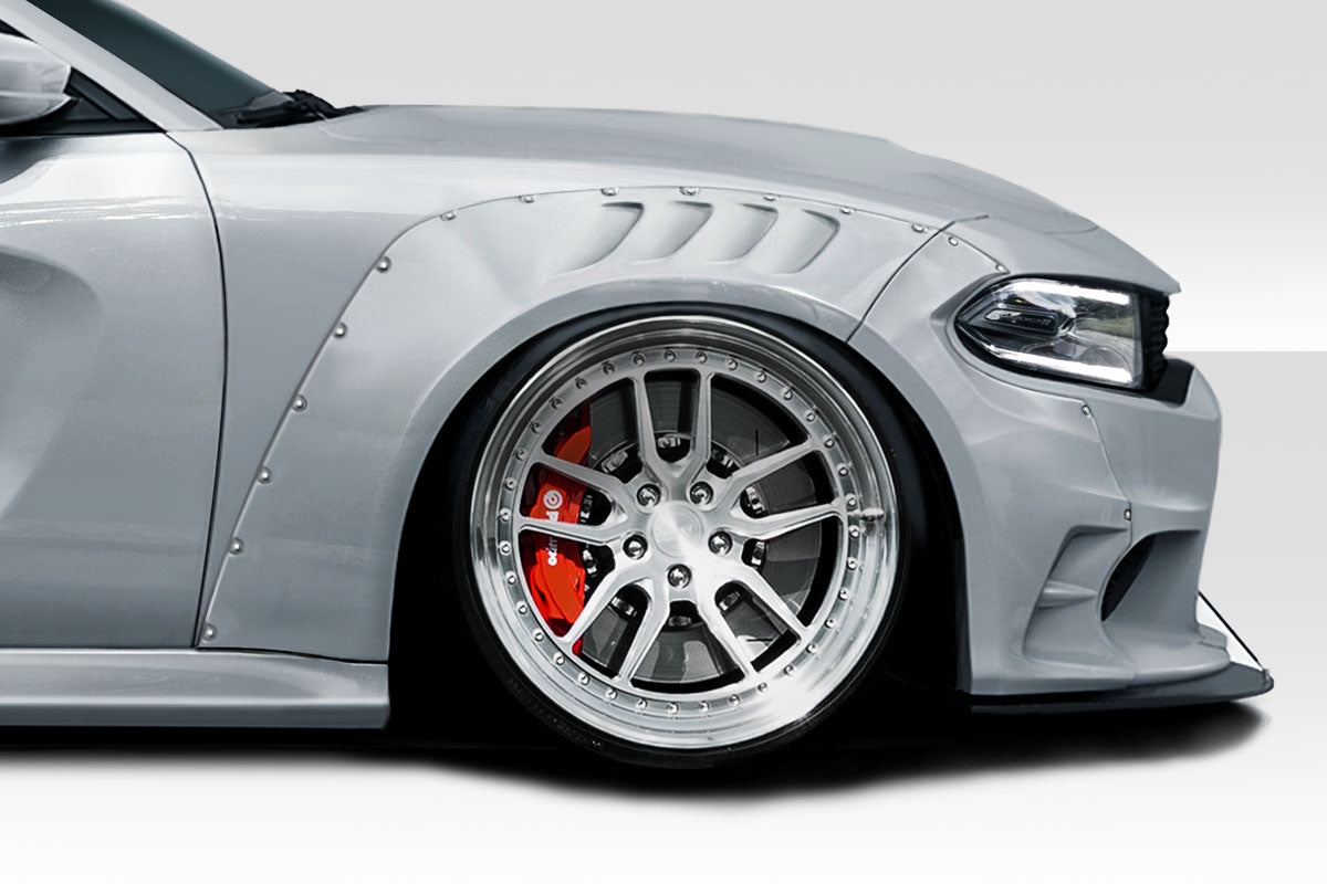 Extreme Dimensions Duraflex SKS Wide Body Front Fenders Flares Compatible With 2015-2023 Dodge Charger - 4 Piece - 116355