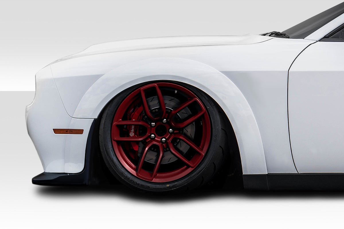Extreme Dimensions Duraflex Demon Look Wide Body Fender Flares Compatible With 2015-2023 Dodge Challenger - 14 Piece - 116358
