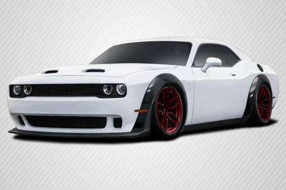 Carbon Creations Demon Look Wide Body Fender Flares Compatible With 2015-2023 Dodge Challenger - 14 Piece - 116359