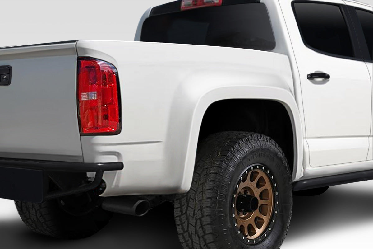 Extreme Dimensions Duraflex 4" Bulge Rear Bedsides Compatible With 2015-2022 Chevrolet Colorado - 2 Piece - 116360