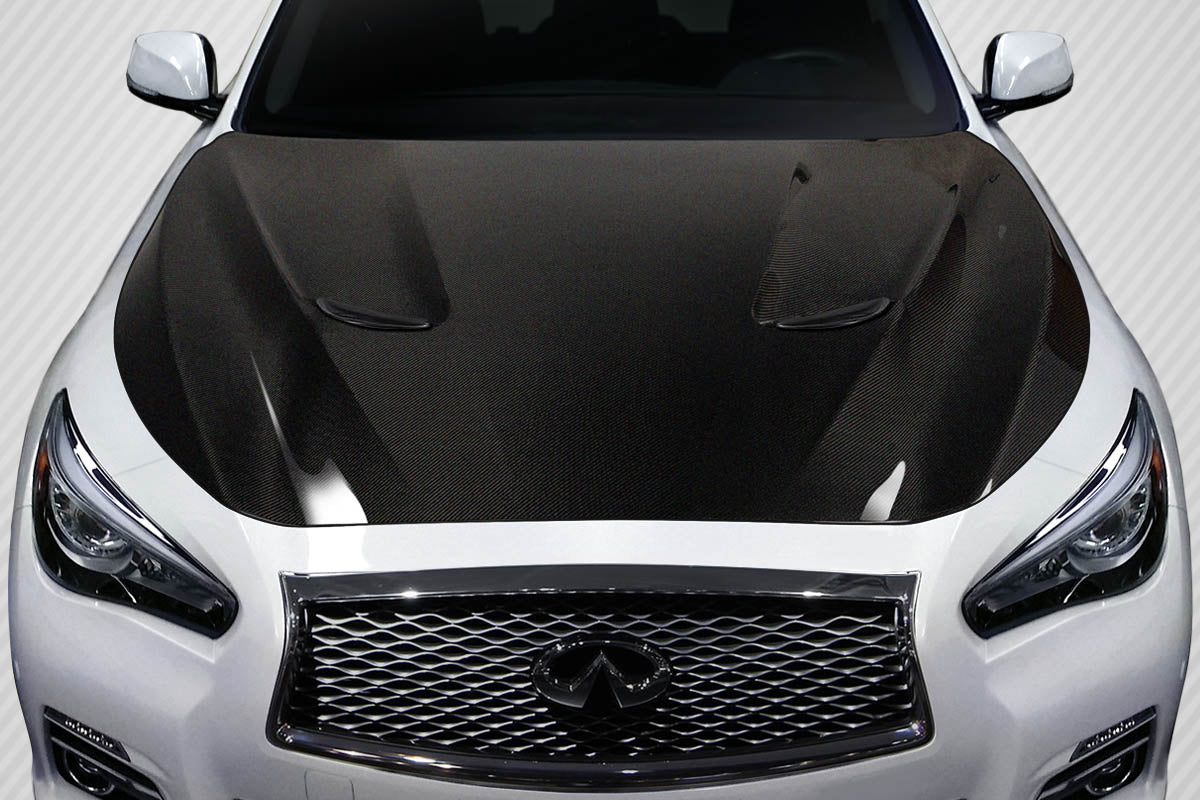 Carbon Creations S Concept Hood Compatible With 2014-2023 Infiniti Q50 - 1 Piece - 116367