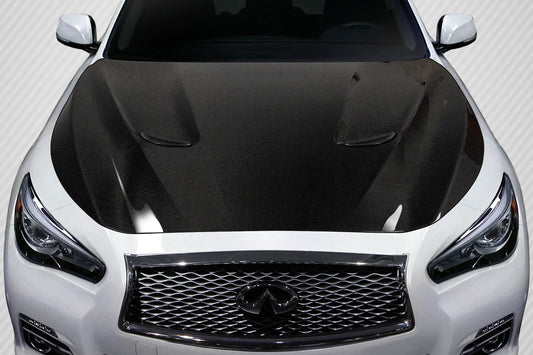 Carbon Creations S Concept Hood Compatible With 2014-2023 Infiniti Q50 - 1 Piece - 116367