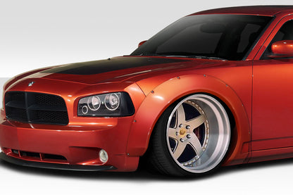 Extreme Dimensions Duraflex Novara Front Wide Body Fenders Flares Compatible With 2006-2010 Dodge Charger - 2 Piece - 116467