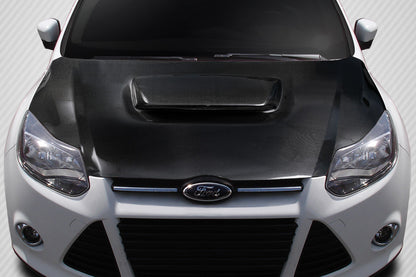 Carbon Creations Ram Air Hood Compatible With 2012-2014 Ford Focus - 1 Piece - 116491