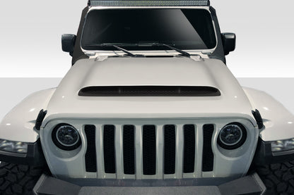 Extreme Dimensions Duraflex Demon Look Hood Compatible With 2019-2023 Jeep Wrangler JL Gladiator JT - 1 Piece - 116496