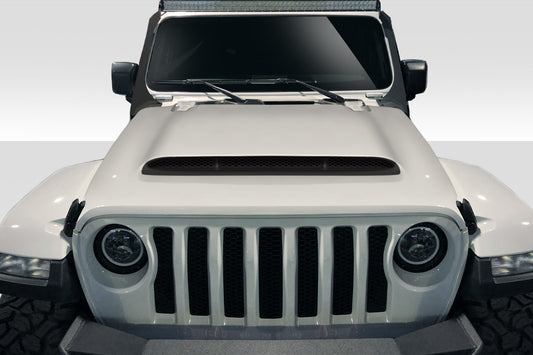 Extreme Dimensions Duraflex Demon Look Hood Compatible With 2019-2023 Jeep Wrangler JL Gladiator JT - 1 Piece - 116496