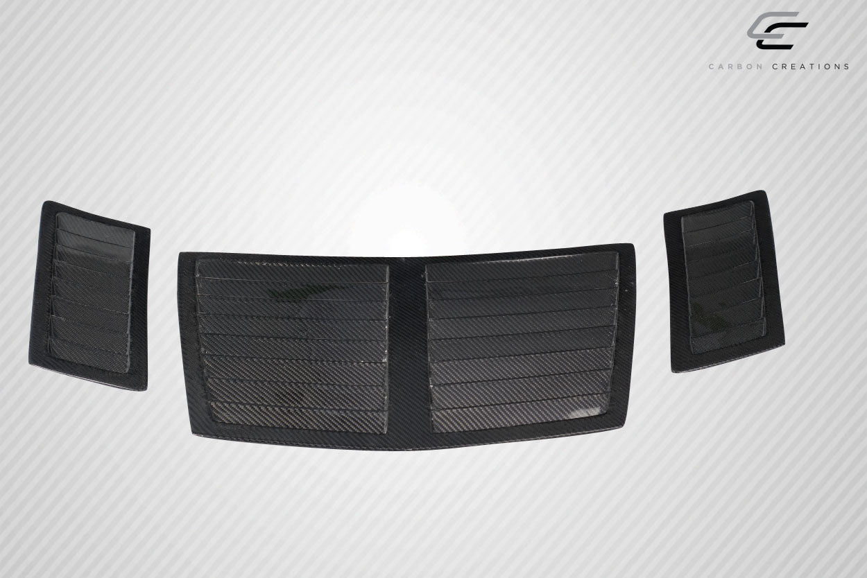 Carbon Creations GT1 Hood Vents Compatible With 2009-2020 Nissan 370Z Z34 - 3 Piece - 116509
