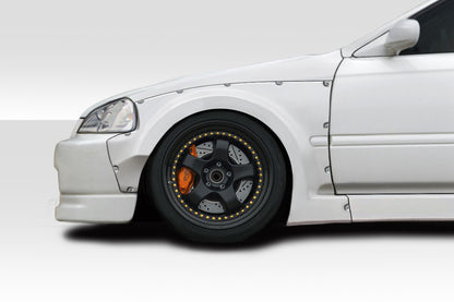 Extreme Dimensions Duraflex MMR Front Fenders Flare Compatible With 1996-2000 Honda Civic - 2 Piece - 116512