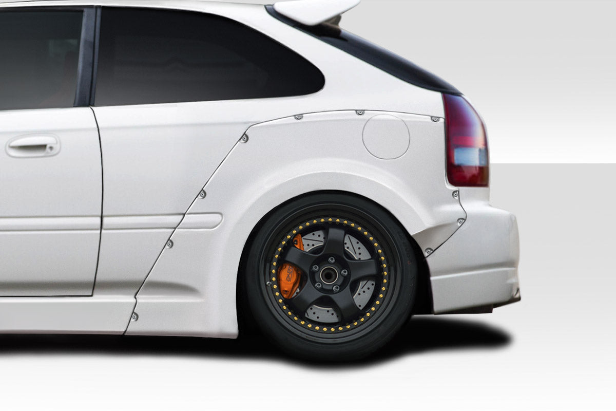Extreme Dimensions Duraflex MMR Rear Fender Flares Compatible With 1996-2000 Honda Civic - 3 Piece - 116513