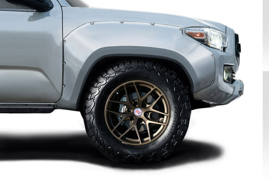 Extreme Dimensions Duraflex Circuit Front Fenders Flares Wide Compatible With 2016-2023 Toyota Tacoma - 2 Piece - 116520