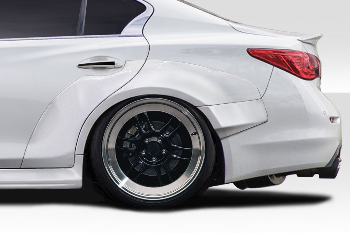 Extreme Dimensions Duraflex Redline Wide Body Rear Fender Flares Compatible With 2014-2023 Infiniti Q50 - 6 Piece - 116524