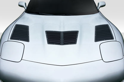 Extreme Dimensions Duraflex GT1 Hood Vents Compatible With 1997-2004 Chevrolet Corvette - 3 Piece - 116536