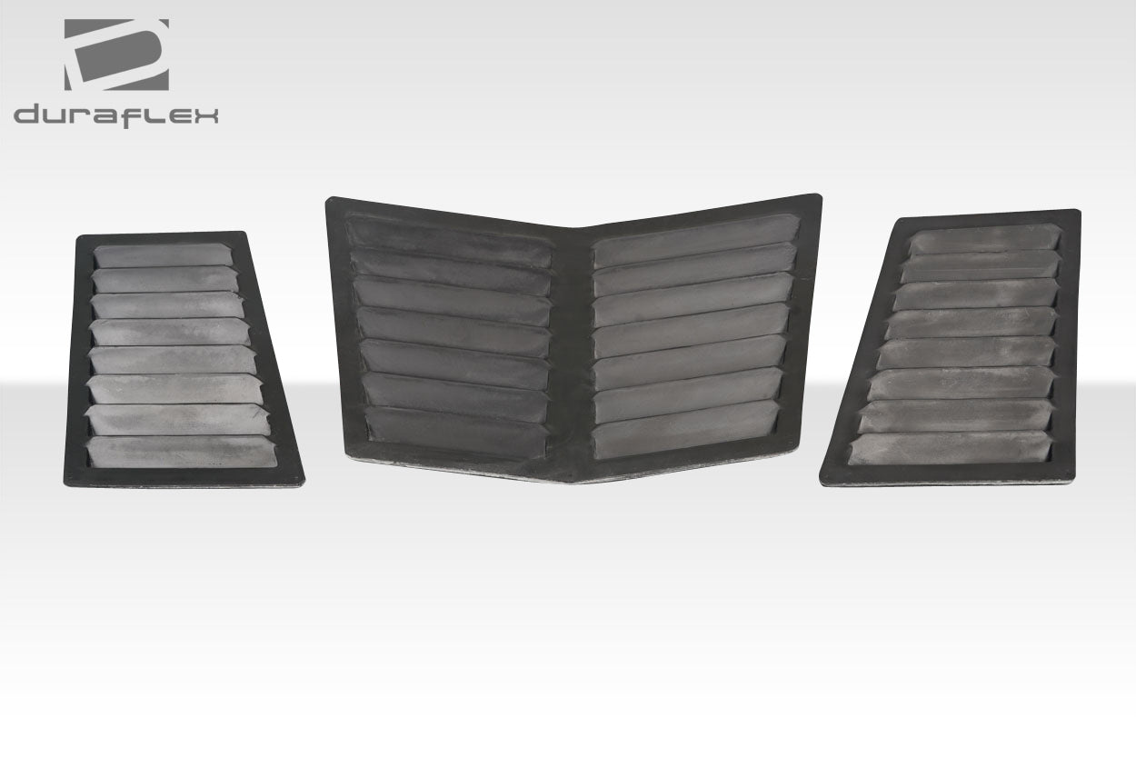 Extreme Dimensions Duraflex GT1 Hood Vents Compatible With 2005-2013 Chevrolet Corvette - 3 Piece - 116554