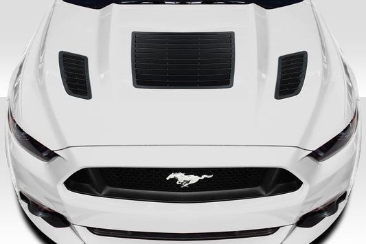 Extreme Dimensions Duraflex GT1 Hood Vents Compatible With 2015-2017 Ford Mustang - 3 Piece - 116564