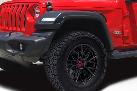 Extreme Dimensions Duraflex JL Look Fender Flare Compatible With 2007-2018 Jeep Wrangler JK - 4 Piece - 116578