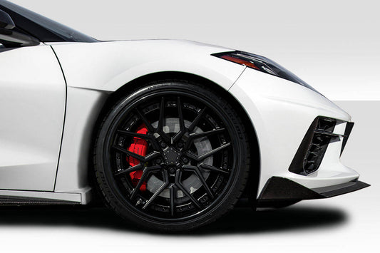 Extreme Dimensions Duraflex Gran Veloce Front Fenderss Compatible With 2020-2023 Chevrolet Corvette C8 - 2 Piece - 116583