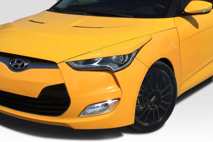 Extreme Dimensions Duraflex Raptor Eye Lids Compatible With 2012-2017 Hyundai Veloster - 2 Piece - 116656