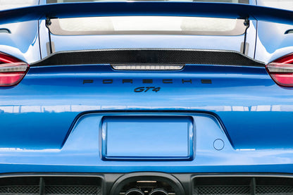 Carbon Creations GT4 Ducktail Wing Spoiler Compatible With 2014-2016 Porsche Cayman - 1 Piece - 116682