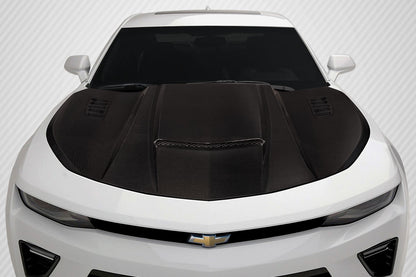 Carbon Creations CVX Hood Compatible With 2016-2024 Chevrolet Camaro - 1 Piece - 116712