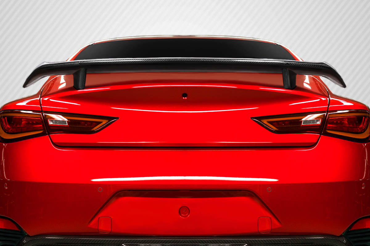 Carbon Creations SR Rear Wing Spoiler Compatible With 2017-2022 Infiniti Q60 - 1 Piece - 116724