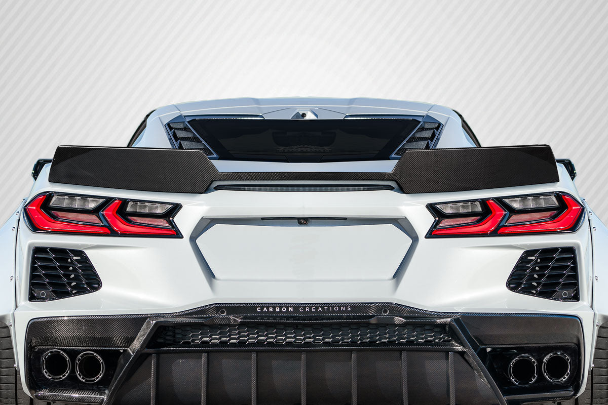 Carbon Creations Gran Veloce Wicker Bill Wing Spoiler Compatible With 2020-2023 Chevrolet Corvette C8 - 1 Piece - 116838